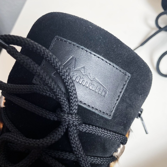 *NWT* Ammann of Switzerland Malx Leopard Fur Lace Up Boots Size US10 ish or EU42 - Picture 4 of 8